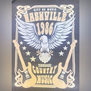 Inspired Culture Nashville 1986 Hooded Sweatshirt Size Medium Hoodie Pullover